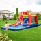 Inflatable Water Slide Bounce House with Splash Pool Ball Pit Climbing Wall Multi Color